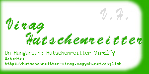 virag hutschenreitter business card